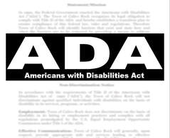 Picture representing ADA americans with disabilities act 